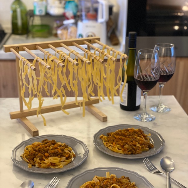 Pasta drying rack is useful for drying homemade pasta or noodles.